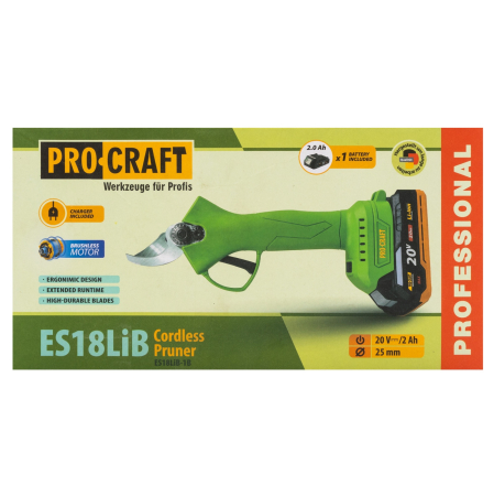 Foarfeca pe acumulator 20 V ES18LiB PROCRAFT [6]