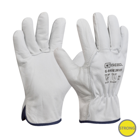 Manusi profesionale - Gebol EP760010_10, Manusi de protectie G-Base Driver, din piele de bivol, rezistente la uzura, uz profesional, marimea 10/XL