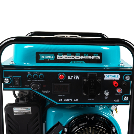 Generator invertor Detoolz, 3.7 kW, 1 priza 230V, motor pe benzina 4 timpi, pornire manuala, capacitate rezervor 9 litri [5]