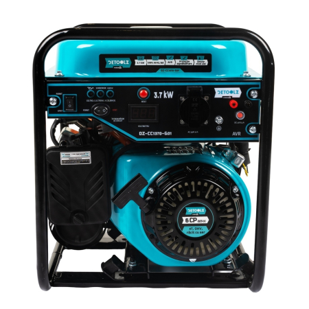 Generator invertor Detoolz, 3.7 kW, 1 priza 230V, motor pe benzina 4 timpi, pornire manuala, capacitate rezervor 9 litri [2]