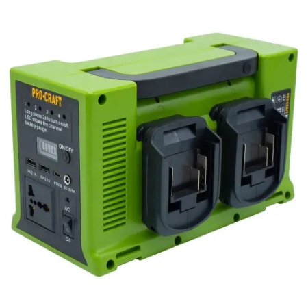 Invertor portabil pe acumulator PROCRAFT PSI20 330 W, 12 V / 5 A, Lanterna LED integrata: 10 W / 6 W [1]