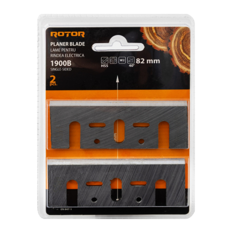 Lama pentru rindea electrica 82 mm, set 2 bucati ROTOR [1]