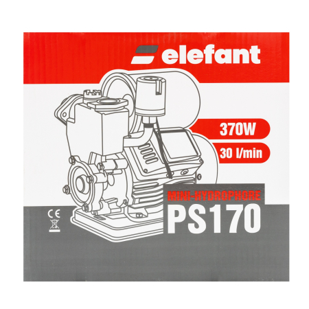 Mini Hidrofor Elefant PS170 fonta, silentios, 0.37 kW, turbina bronz, max 1.8 bari [4]
