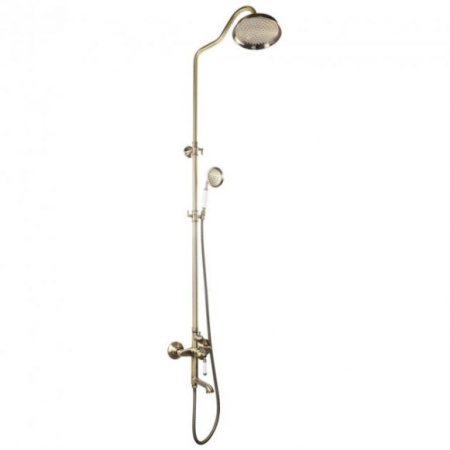  Coloane dus - MIXXUS PREMIUM VINTAGE BRONZE 009-J baterie baie cu coloana de dus din alama