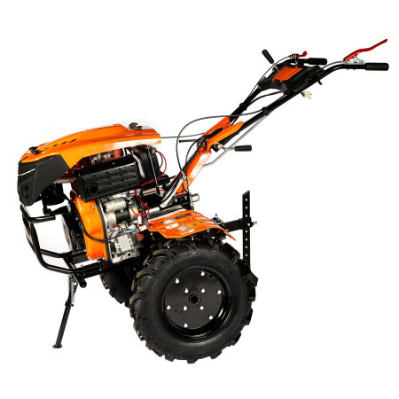 Motocultor Detoolz 11CP 418CC, motorina, 4T, 3 viteze, pornire electrica, cu roți [25]