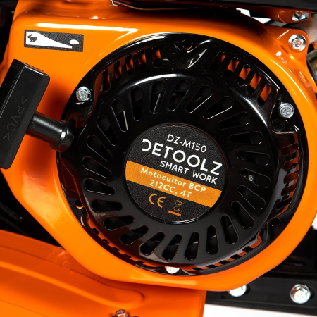 Motocultor Detoolz 8cp 212cc, benzina 4T, 3 viteze, pornire manuala [17]