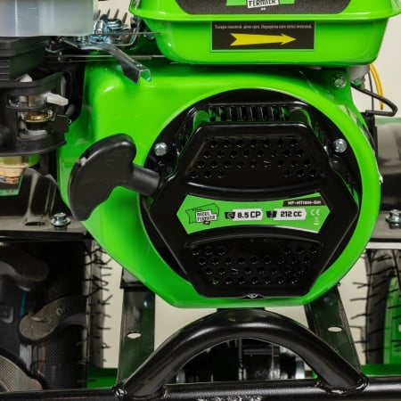 Motocultor Micul Fermier, 8.5CP, 212cc, motor pe benzina 4 timpi, 3 trepte de viteza, pornire manuala, cu roti [10]