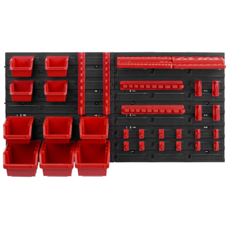 Organizare si depozitare - PANOU DEPOZITARE ATELIER CU CUTII SI SUPORTI - 34P.