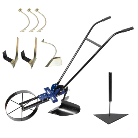 Gradinarit  - Prasitoare universala 5 in 1 manuala , Derulator, Rarita, Cultivator, Lama, Brazdar