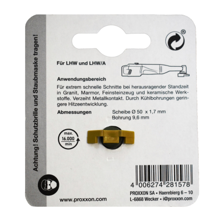 Proxxon 28157, Disc diamantat Turbo Rim, diametru de 50mm [2]