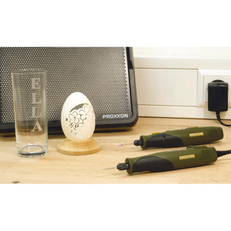 Masini de gravat - Proxxon 28636, Set pentru gravura GG 18, 22000 rpm + accesorii