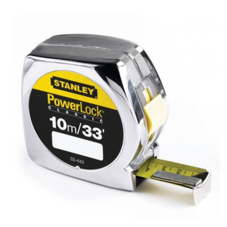 Rulete - RULETA PLASTIC CROMATA 33FT/10MX25MM