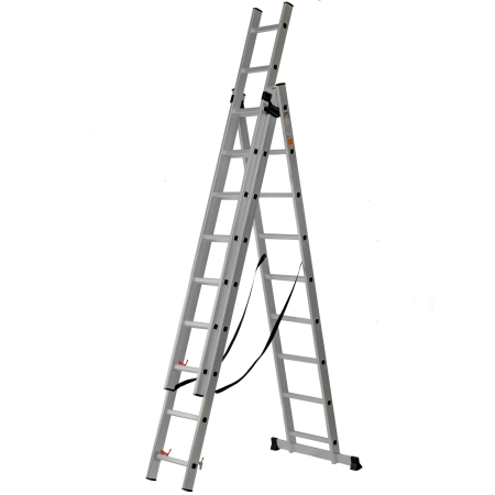 Constructii  - Scara multifunctionala 3x9 din aluminiu ROTOR KME309