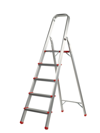 Constructii  - Scara pliabila cu 5 trepte din aluminiu ROTOR KMH0105