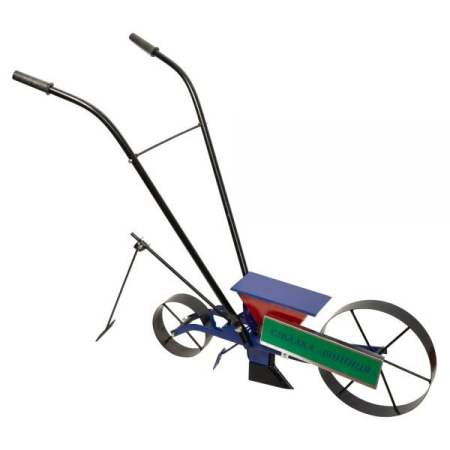  Semanatori - Semanatoare mecanica tip bicicleta Vinita, buncar seminte 2.5 L, 3 - 4 km/h