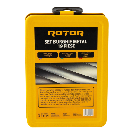 Set burghie metal, 19 piese ROTOR RBM19 [1]