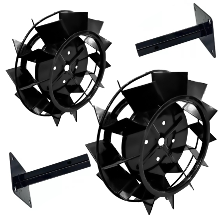  Piese si Accesorii motocultoare - Set roti metalice 400-180 cu manicot, 23 de axe, Elefant