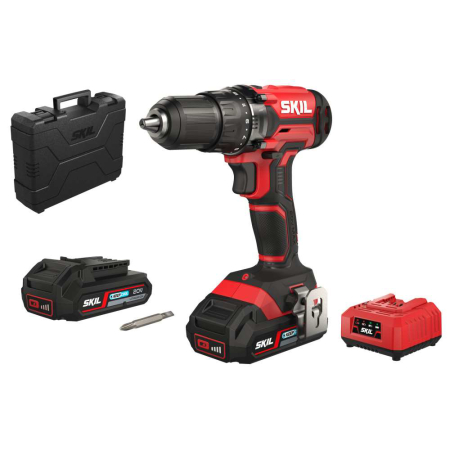 Bormasini - SKIL 3008 HB bormasina cu acumulator, 0-420/1450 rpm, cuplu maxim 50 Nm, 2x Accu, incarcator, geanta