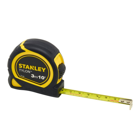 Stanley 0-30-686, ruleta Tylon 3m, 10 Ft, metric-inch, protectie din cauciuc, anti-alunecare, 3mx13mm, blister [1]