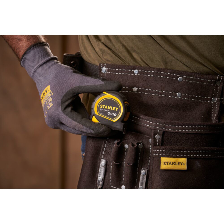 Stanley 0-30-686, ruleta Tylon 3m, 10 Ft, metric-inch, protectie din cauciuc, anti-alunecare, 3mx13mm, blister [5]