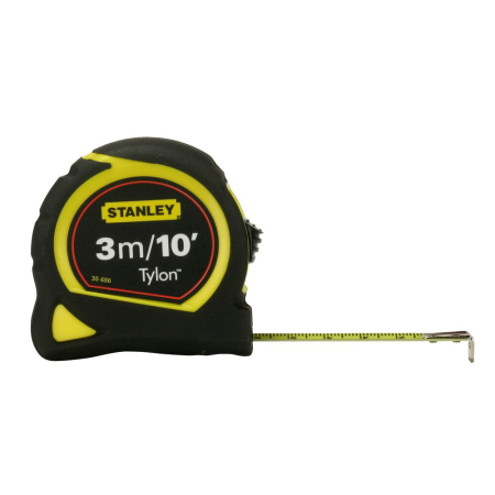 Stanley 0-30-686, ruleta Tylon 3m, 10 Ft, metric-inch, protectie din cauciuc, anti-alunecare, 3mx13mm, blister [3]
