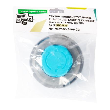 Tambur 2.4 mm Micul Fermier, buton plastic Model 18 [6]