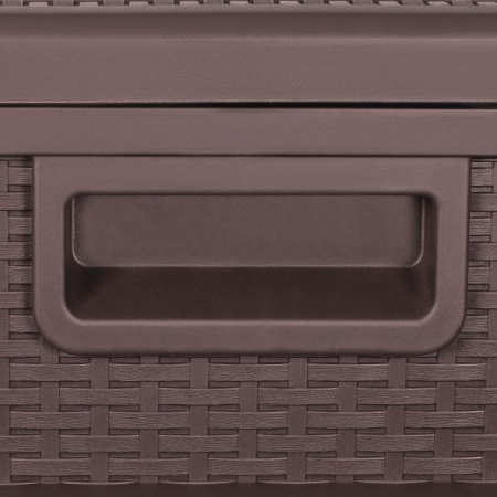 TM-SBR46 TOUGH MASTER 460L Storage Box Rattan style, coffee, no hinge [3]