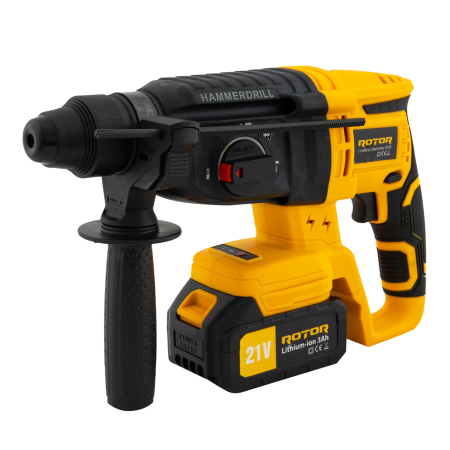 Trusa de scule 3 in 1 ROTOR RSET3, Rotopercutor ,Polizor unghiular, Autofiletanta 21V/3Ah [4]