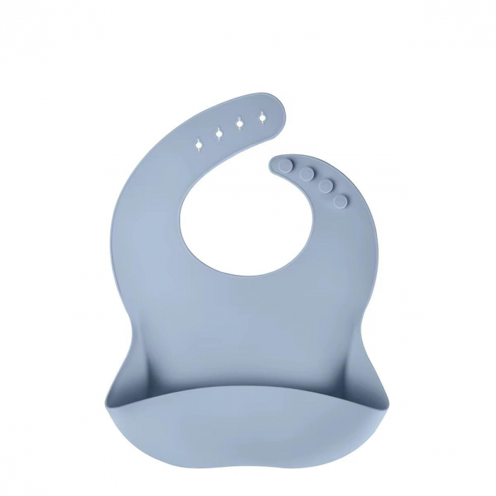 Bavetă din Silicon cu Buzunar Colector –| Reglabilă, Moale, Baby-Safe [1]