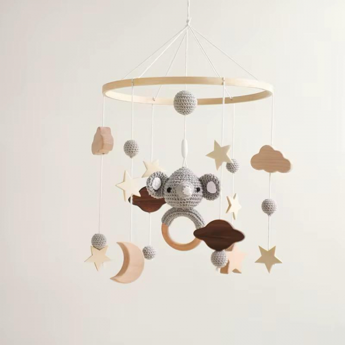 Carusel pentru pătuț Handmade - Elefantul Somnoros [2]