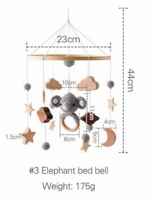 Carusel pentru pătuț Handmade - Elefantul Somnoros [4]