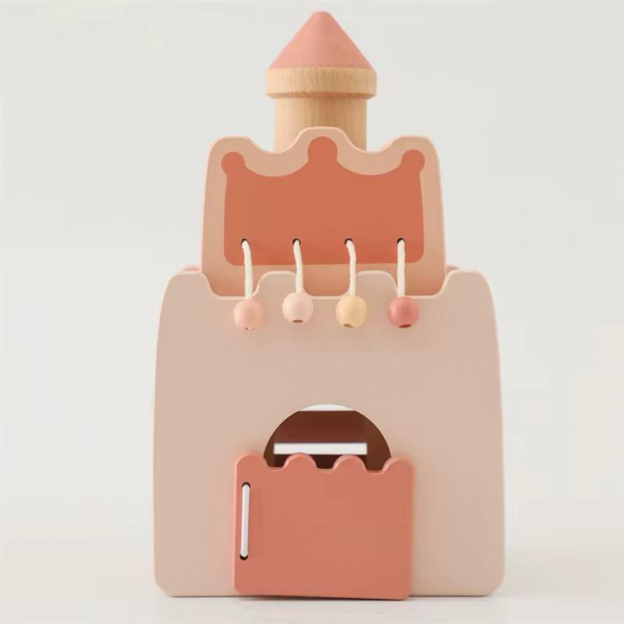 Castel Montessori din Lemn 6 în 1 – Jucarie de activități pentru micii visători [3]