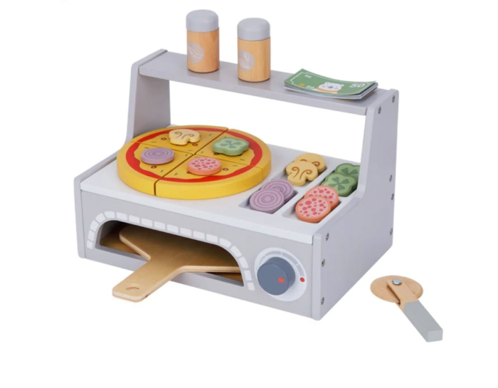 Cuptor de pizza din lemn pentru copii – Set Micul Bucătar [3]