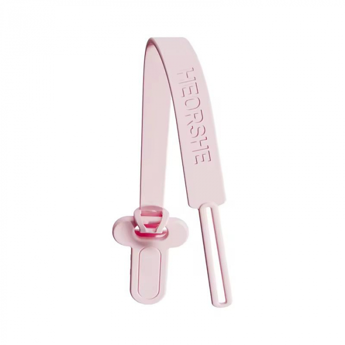 Curea din silicon HEORSHE ROZ – Prindere sigură pentru suzetă sau jucărie [1]