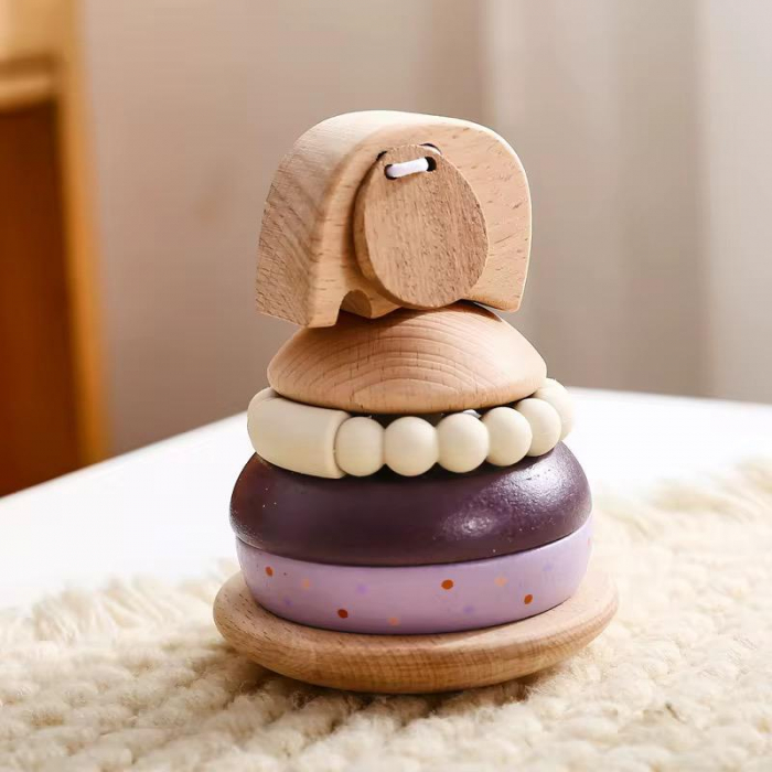 Elefănțel Stivuibil Silicone Ring – Joacă inteligentă pentru mâini curioase [2]