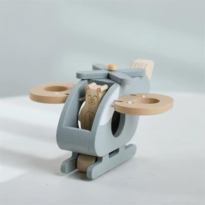 Elicopter din lemn – Aventură în miniatură cu design prietenos [2]