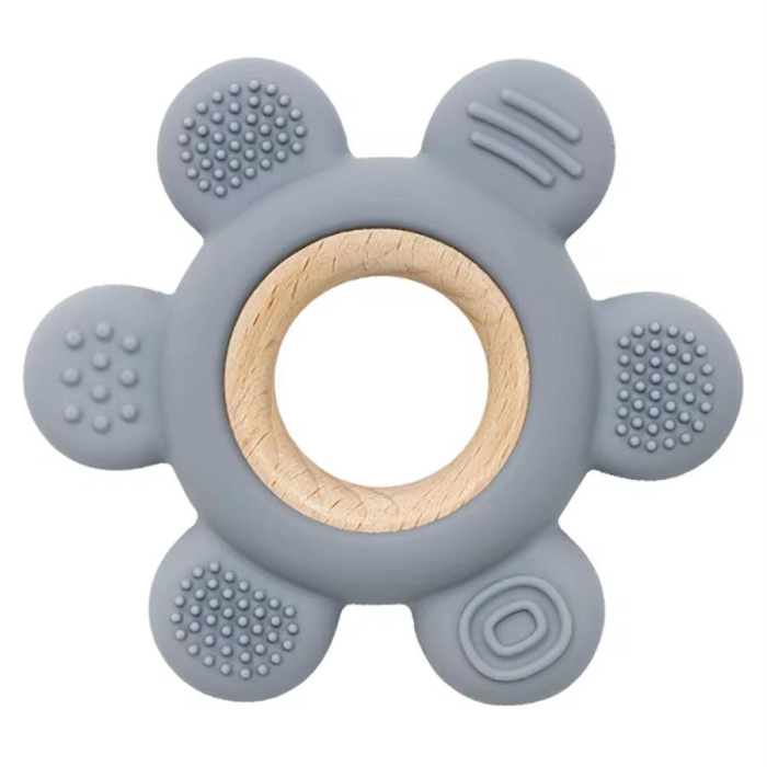 Inel de Dentiție Bebeluși – Lemn Natural & Silicon Alimentar [1]