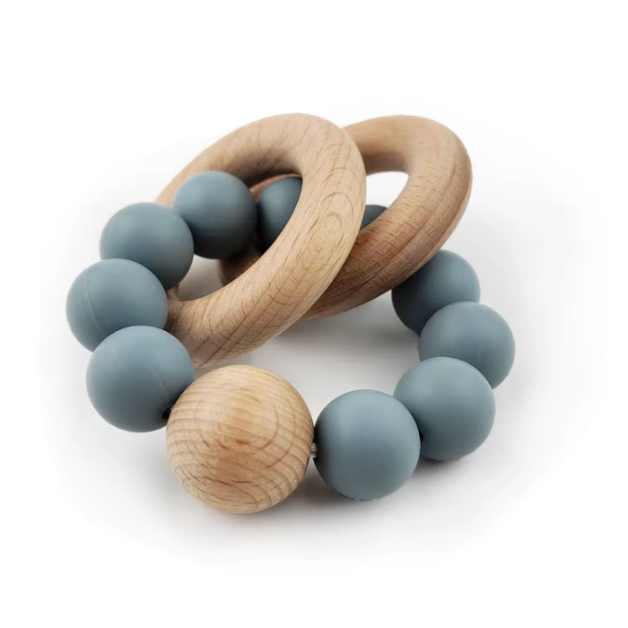 Inel de Dentiție Lemn & Silicon – Calm pentru Gingiile Sensibile [1]