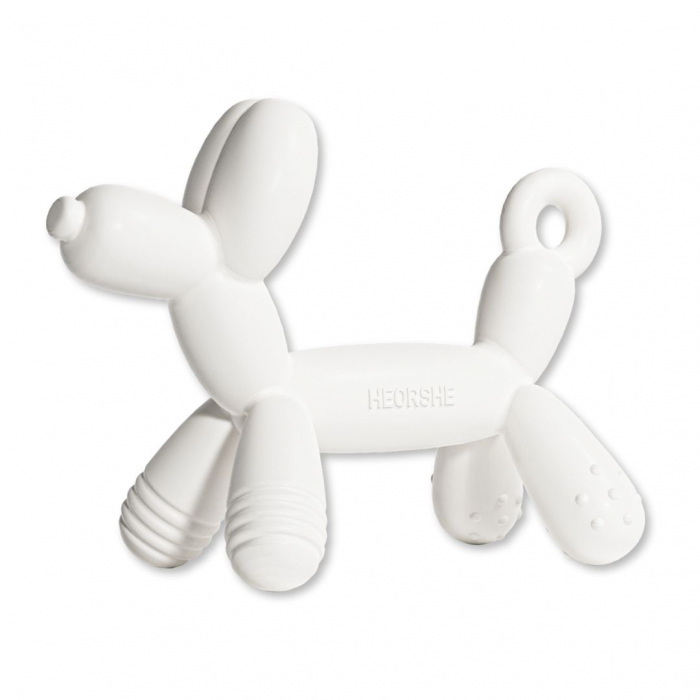 Jucărie de dentiție Puppy Teether HEORSHE ALB – Calm și alinare în formă adorabilă [1]