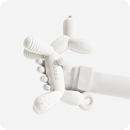 Jucărie de dentiție Puppy Teether HEORSHE ALB – Calm și alinare în formă adorabilă [2]