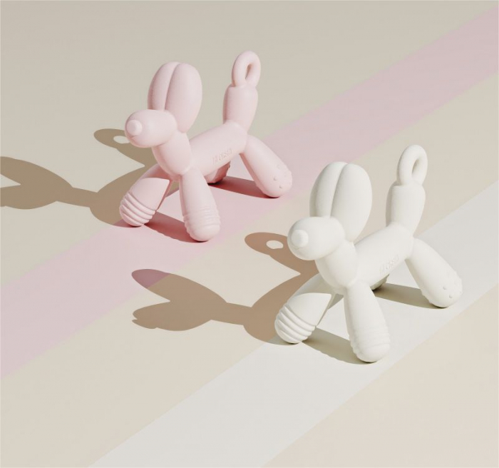 Jucărie de dentiție Puppy Teether HEORSHE ROZ – Calm și alinare în formă adorabilă [2]