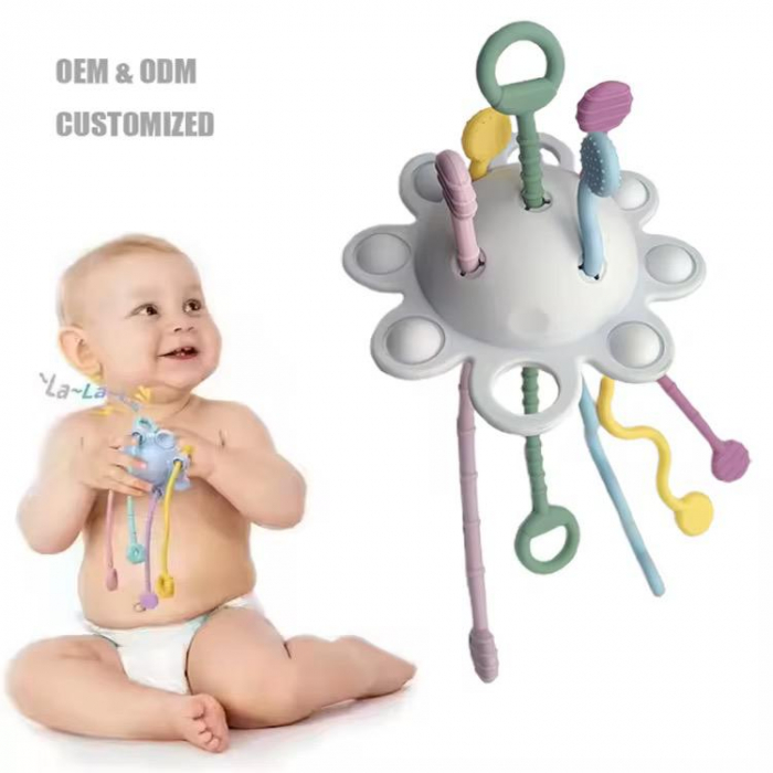 Jucărie Senzorială Tip UFO Bej– Descoperire și Dezvoltare Motrică [1]