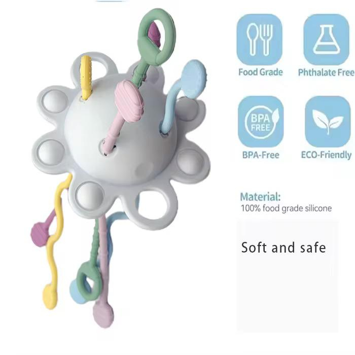 Jucărie Senzorială Tip UFO Bej– Descoperire și Dezvoltare Motrică [2]