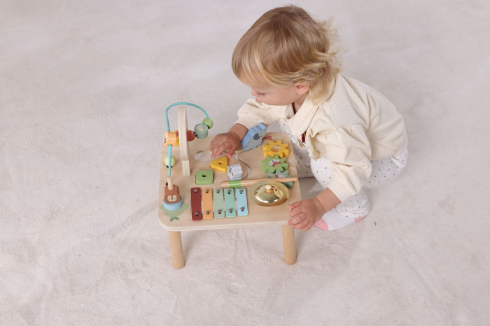 Masă de Activități Multifuncțională cu Xilofon, Labirint și Roți Zimțate [4]