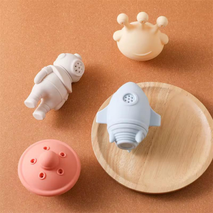 Set 4 Jucării de Baie din Silicon – Aventură Spațială pentru Exploratori Mici [4]