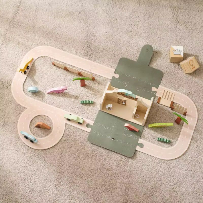 Set educativ „Parcul cu Dinozauri” – jucărie din lemn în valiză [6]