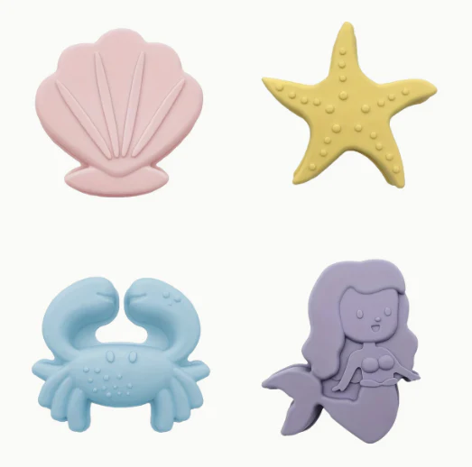 Set Găletușă din Silicon Sirena + Forme & Lopățică – Joacă Creativă la Plajă și în Nisip [3]