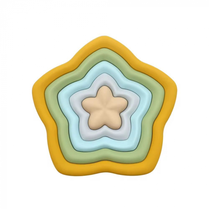 Set Stivuibil Stea din Silicon Multicolor [1]