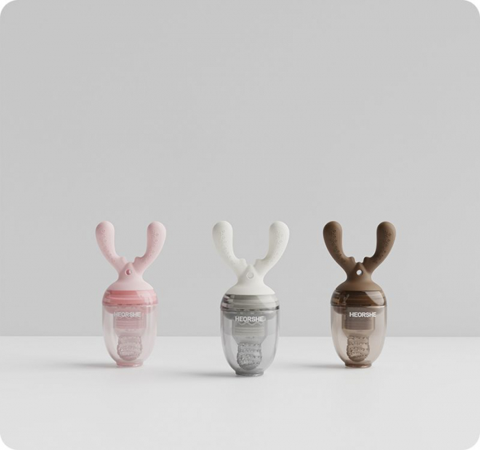 Suzetă pentru diversificare HEORSHE ALB- Diversificare blândă și distractivă pentru bebeluși [2]