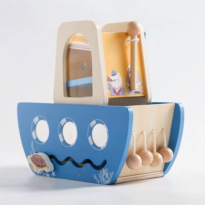 Vapor Montessori din Lemn – Bărcuța exploratorilor marini [1]